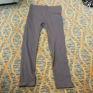 NEW Nasty Gal Ribbed SZ Small Gray Leggings - Workout Gym Pants - Stretchy